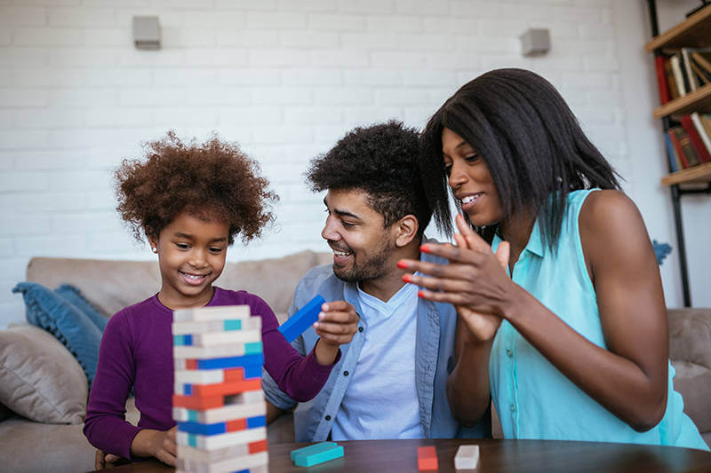 One benefit of buying a home is having a place to spend quality time with your family